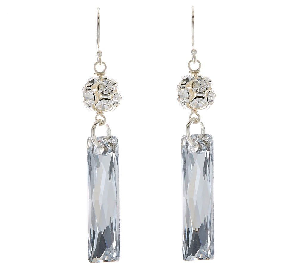 Crystal Baguette Earrings NEW