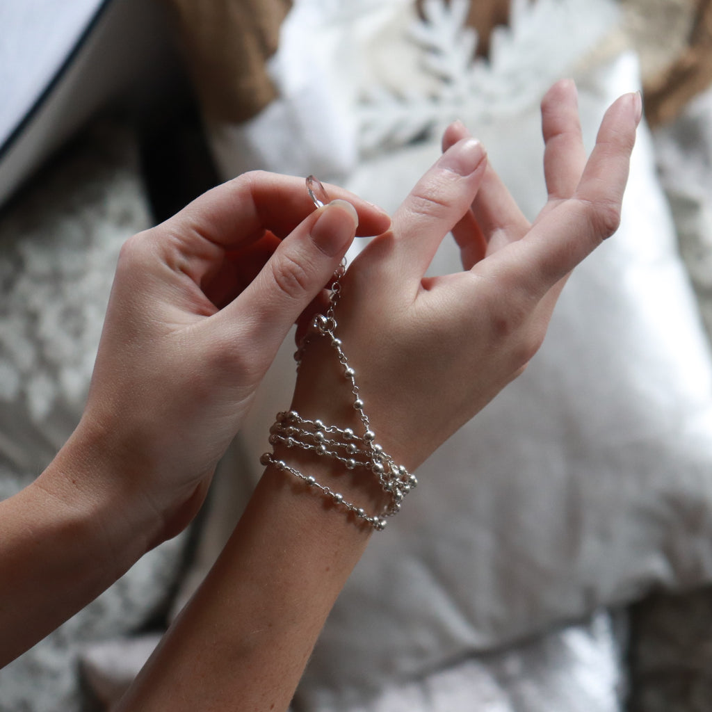 Pyrite Multi-Wrap Necklace/Bracelet Combo in Sterling Silver or Gold Filled  NEW