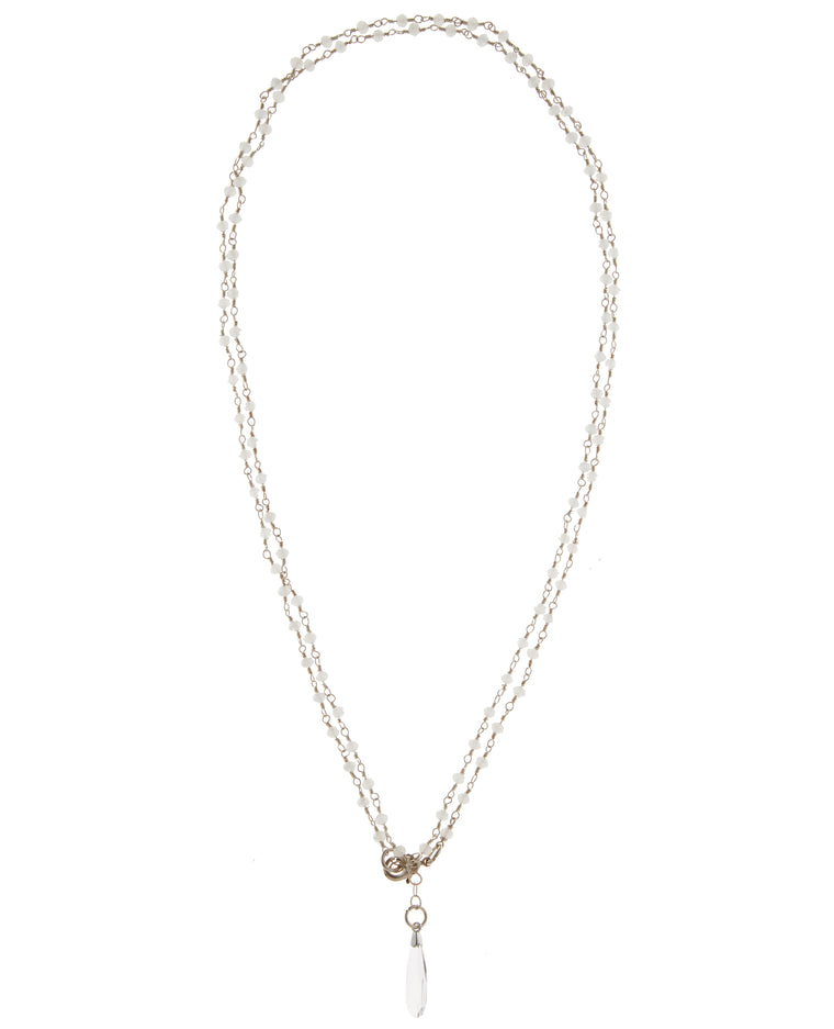 Moonstone Multi-Wrap Necklace/Bracelet Combo in Sterling Silver or Gold Filled  NEW