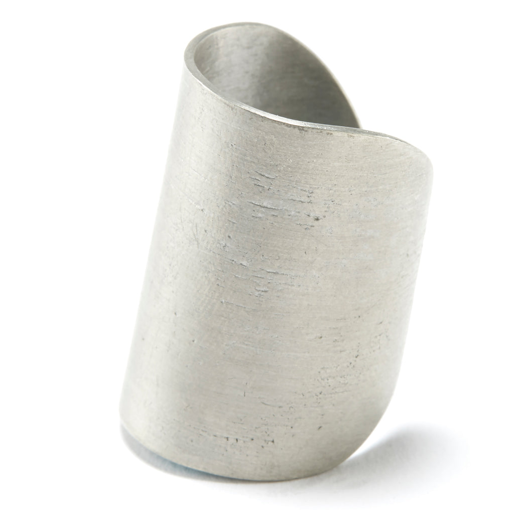Wide Band Pewter Ring NEW
