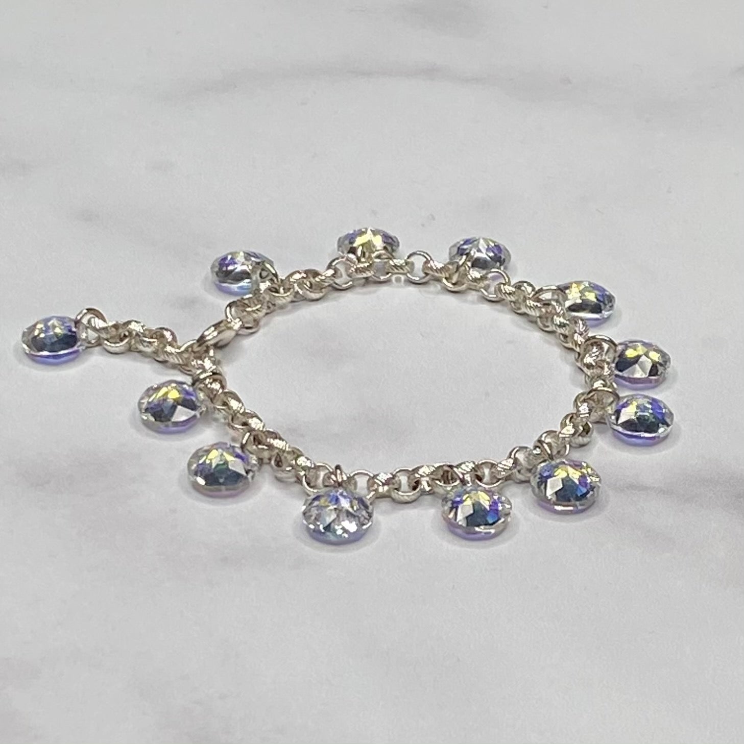 Anthony David Crystal Ball Bracelet with Swarovski Crystals  Laurel
