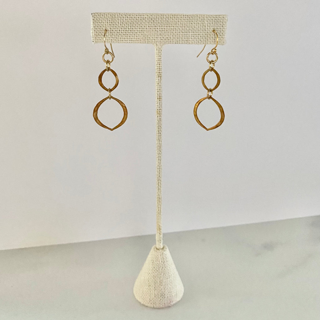 Multi-Marquis Link Earrings in Gold Filled or Sterling Silver  NEW