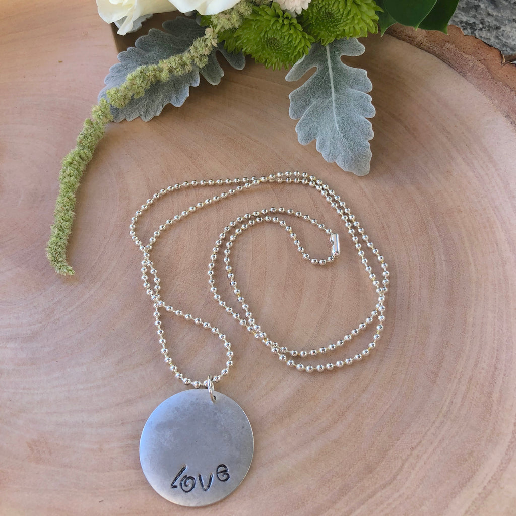 Round Inspirational Charm Necklace NEW