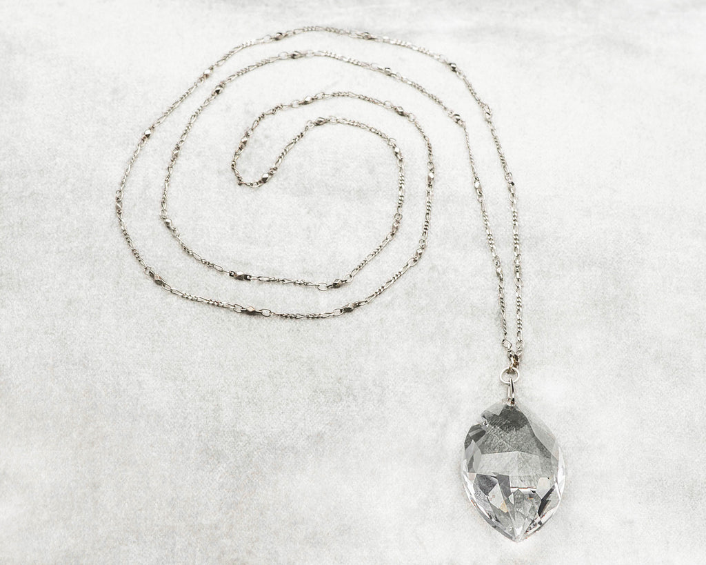 Life Bejeweled Swarovski Crystal Marquise Pendant 36" Necklace
