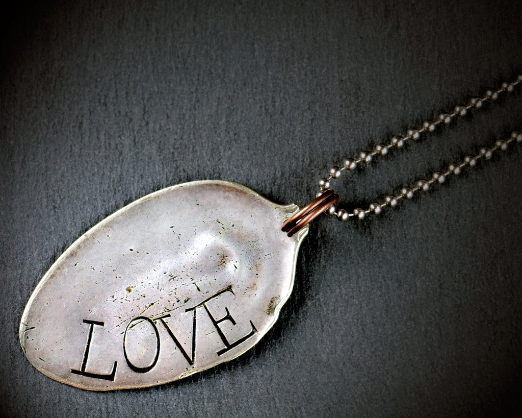 LOVE Spoon Pendant Necklace
