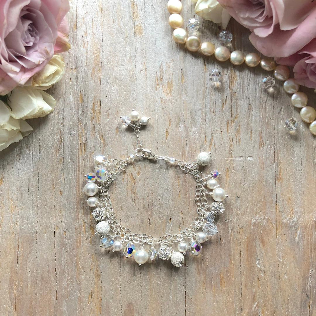 Signature Bride Tri-Strand Drop Bracelet - Bridal