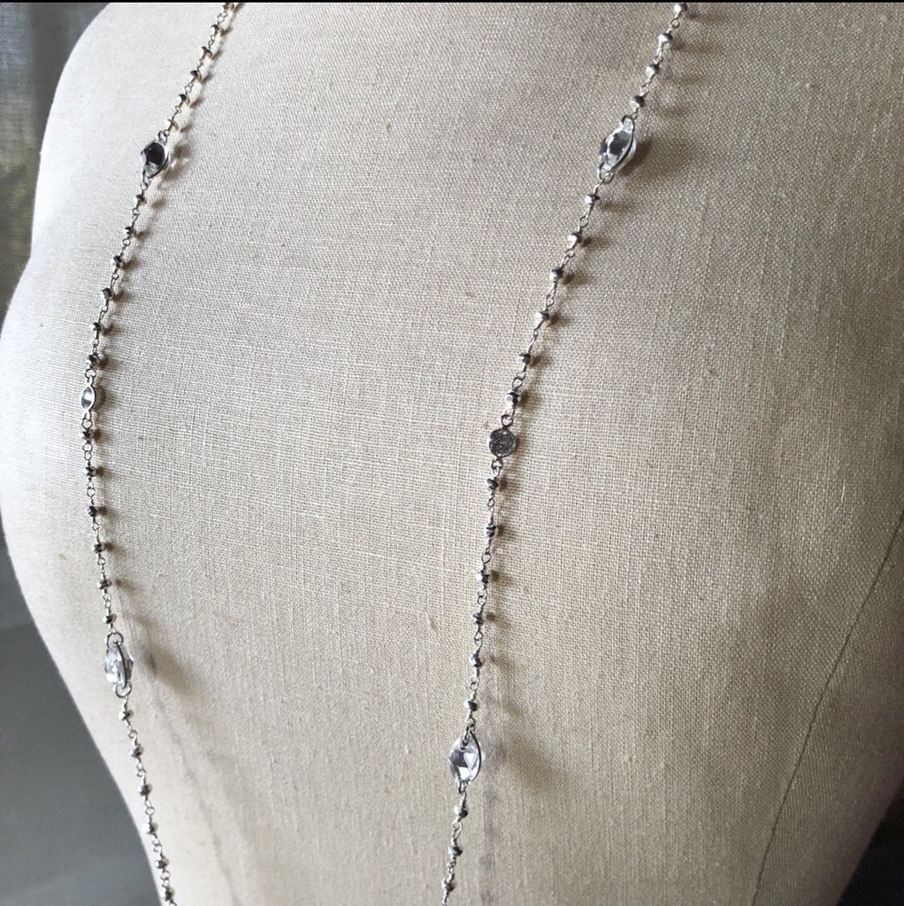 Bridal Multi-Wrap Swarovski Crystal Bracelet/Necklace Combo  NEW